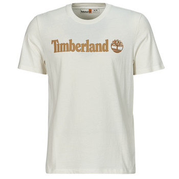 Textil Homem T-Shirt mangas curtas Timberland Linear Logo Classic 2 Eye Branco