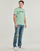 Textil Homem T-Shirt mangas curtas Timberland vintage Linear Logo Short Sleeve Tee Cinza / Verde
