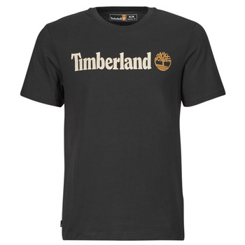 Textil Homem T-Shirt mangas curtas men Timberland Linear Logo Short Sleeve Tee Preto