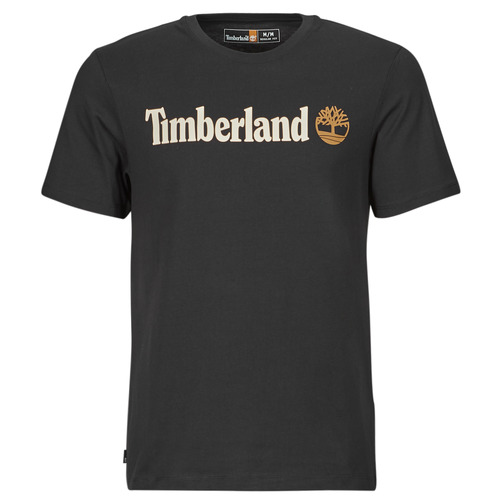 Textil Homem T-Shirt mangas curtas Timberland man Linear Logo Short Sleeve Tee Preto