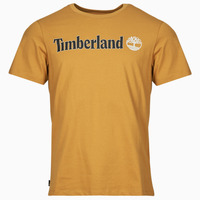 Textil Homem T-Shirt mangas curtas Lake Timberland Linear Logo Short Sleeve Tee Camel