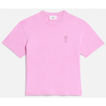 Textil Homem T-shirts e Pólos Ami Paris T SHIRT UTS004.726 Rosa