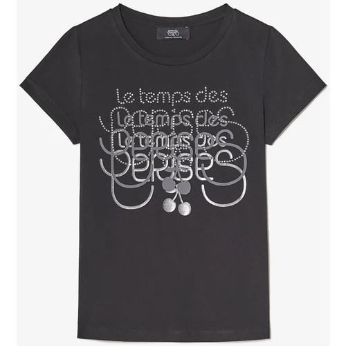 Textil Rapariga T-shirts e Pólos Le Temps des Cerises T-shirt CORINAGI Preto