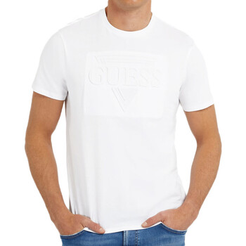 Textil Homem T-Shirt mangas curtas Guess  Branco