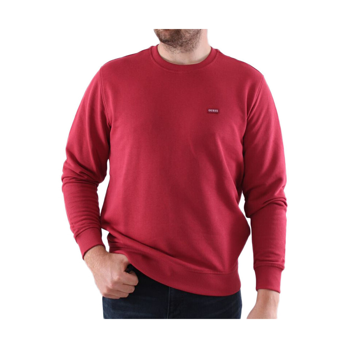 Textil Homem Sweats Guess  Vermelho