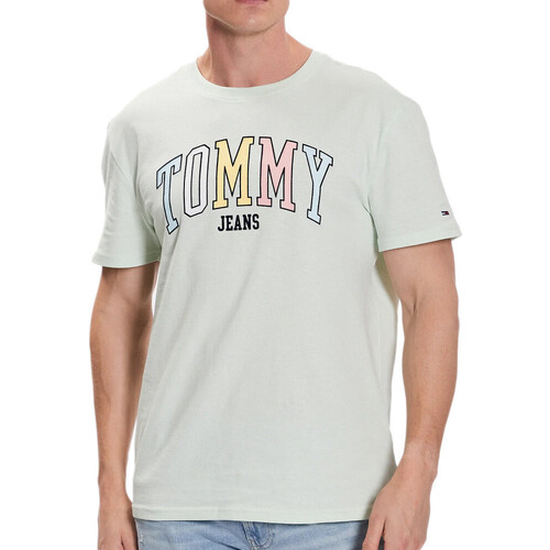 Textil Homem T-shirts e Pólos Tommy Hilfiger  Verde