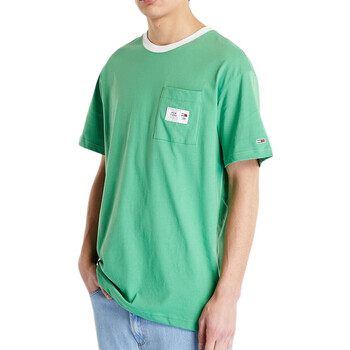 Textil Homem T-shirts e Pólos Tommy Hilfiger  Verde