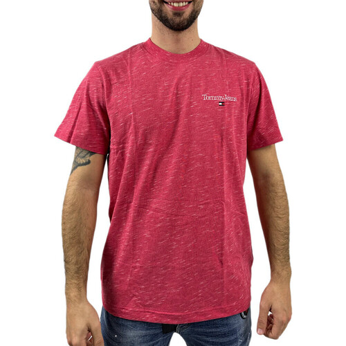 Textil Homem T-shirts e Pólos Tommy Hilfiger  Vermelho