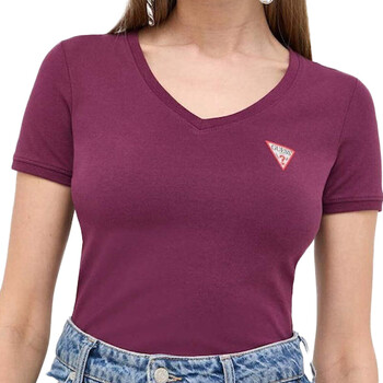 Textil Mulher T-shirts e Pólos Guess  Violeta