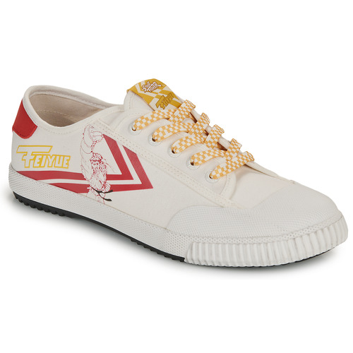 Sapatos Homem Sapatilhas Feiyue Fe Lo 1920 Street Fighter Branco / Vermelho / Amarelo