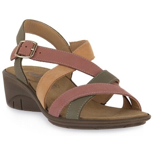 Sapatos Mulher Sandálias Enval Phard Cheril Cor-de-rosa, Verde azeitona