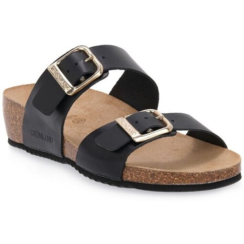 Sapatos Mulher Chinelos Grunland Nero 70MEMI Preto