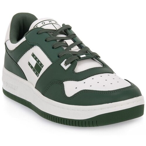 Sapatos Homem Sapatilhas Tommy Hilfiger Mbg Basket Verde, Branco