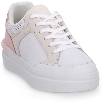 Sapatos Mulher Sapatilhas Tommy Hilfiger Th2 Embossed Court Branco