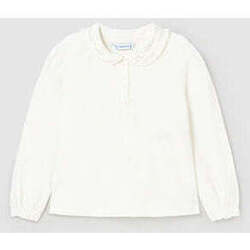 Textil Rapariga T-shirts e Pólos Mayoral 104-10-18-12 Branco