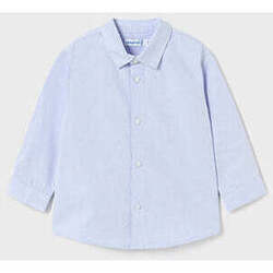 Textil Rapaz Camisas mangas comprida Mayoral 124-25-3-12 Azul
