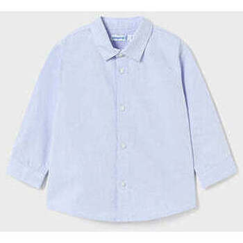 Textil Rapaz Camisas mangas comprida Mayoral 124-25-3-12 Azul