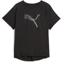 Textil Mulher Polos mangas curta Puma EVOSTRIPE Tee Preto
