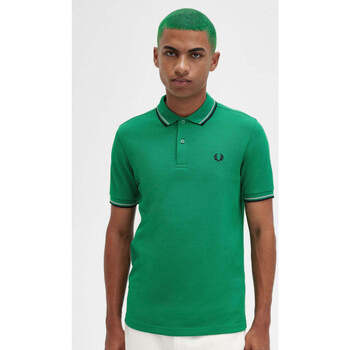 Textil Homem T-shirts e Pólos Fred Perry M3600-R34-4-3 Verde