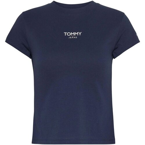 Textil Mulher T-shirts e Pólos Tommy Jeans DW0DW16435 Azul