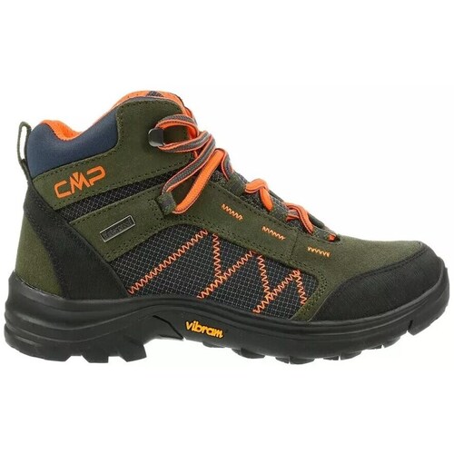 Sapatos Criança Sapatilhas de cano-alto Cmp Kids Thiamat Mid 2.0 Cor de laranja, Verde azeitona