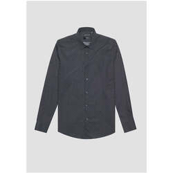 Textil Homem Camisas mangas comprida Antony Morato MMSL00628-FA430575-7073-3-3 Azul