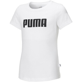 Textil Rapariga Puma Sudadera Con Capucha Power Tape Puma  Branco