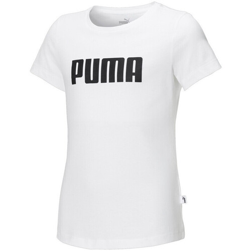 Textil Rapariga T-shirts Blue e Pólos Puma  Branco