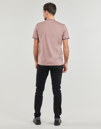 Fred Perry TWIN TIPPED T-SHIRT Rosa / Preto