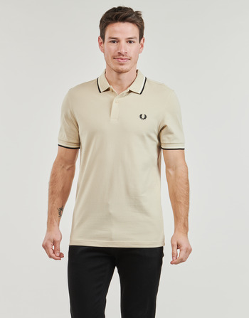 Fred Perry TWIN TIPPED FRED PERRY SHIRT Cru / Preto