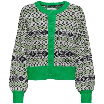 Textil Mulher camisolas Only Casaco Dea Cardigan L/S - Island Green /Smoke Green Verde