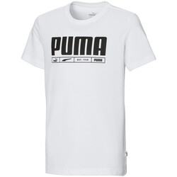 Teveggies Rapaz T-Shirt mangas curtas Puma  Branco