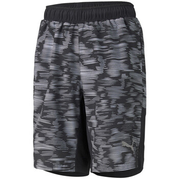 Textil Rapaz Shorts / Bermudas Svarta Puma  Cinza