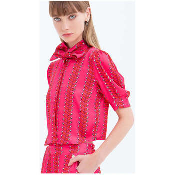 Textil Mulher camisas Fracomina FS23ST6016W413N4-9-1 Rosa
