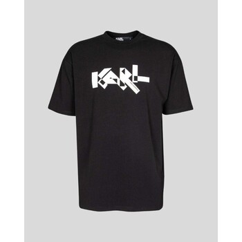 Textil Homem T-Shirt mangas curtas Karl Lagerfeld 755261 533221 Preto