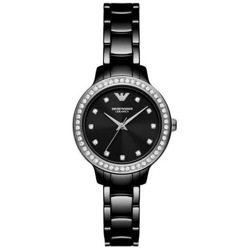 Relógios & jóias Mulher Emporio junior Armani logo-print long-sleeve polo shirt AR70008-CLEO Preto