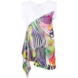 Abstract Pattern Drop Shoulder Sweater
