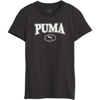 Textil Rapariga T-Shirt mangas curtas Puma 219619 Preto