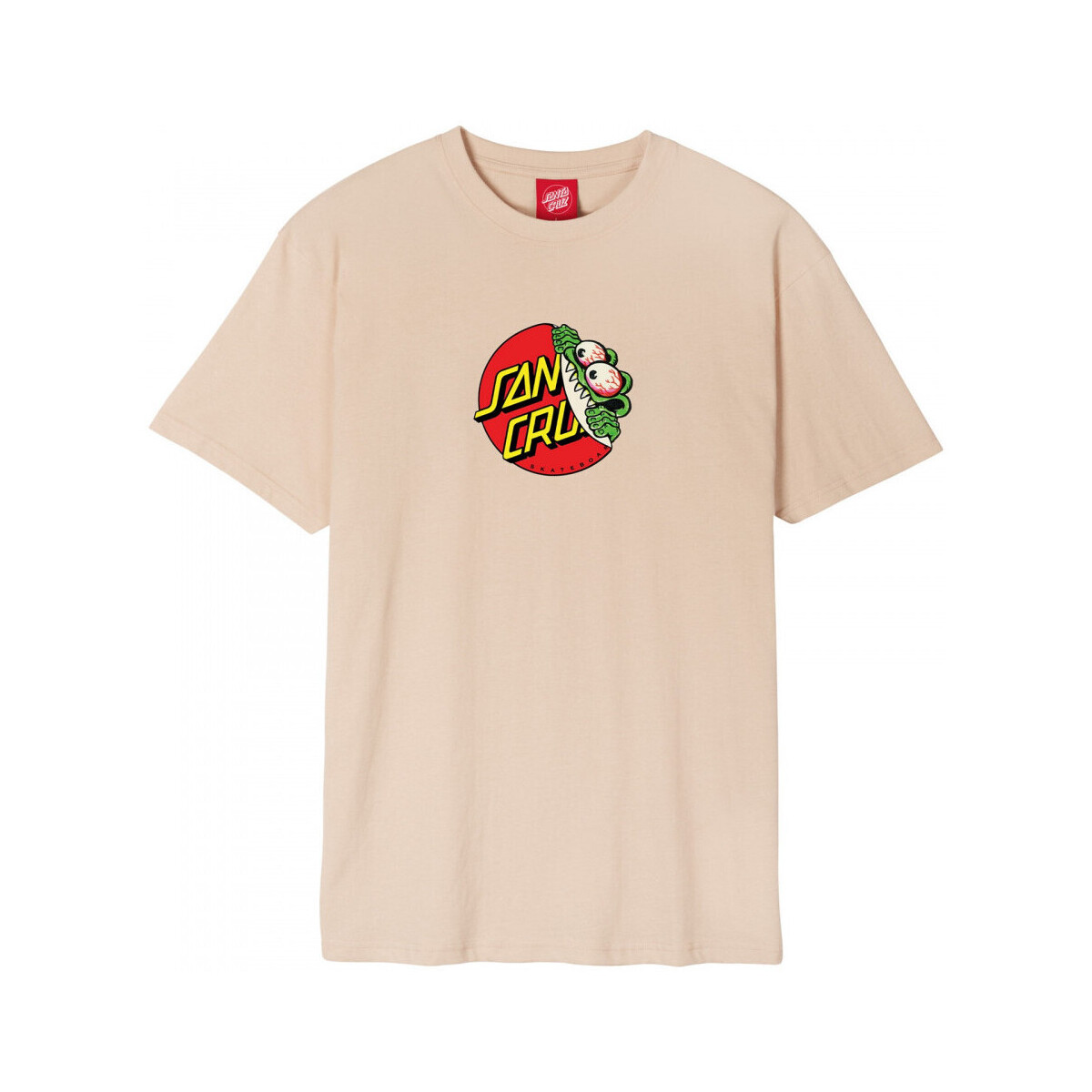 Textil Homem T-shirts e Pólos Santa Cruz Beware dot front t-shirt Bege