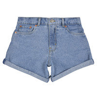 Textil Rapariga Shorts blu / Bermudas Levi's MINI MOM SHORT W/ ROLL CUF Ganga