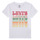 Textil Rapariga T-Shirt mangas curtas Levi's ORGANIC RETRO LEVIS SS TEE Multicolor / Branco