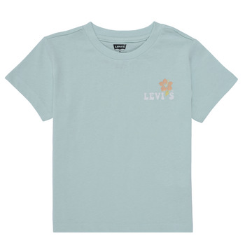 Textil Rapariga T-Shirt mangas chicagos Levi's OCEAN BEACH SS TEE Azul / Pastel / Laranja / Pastel