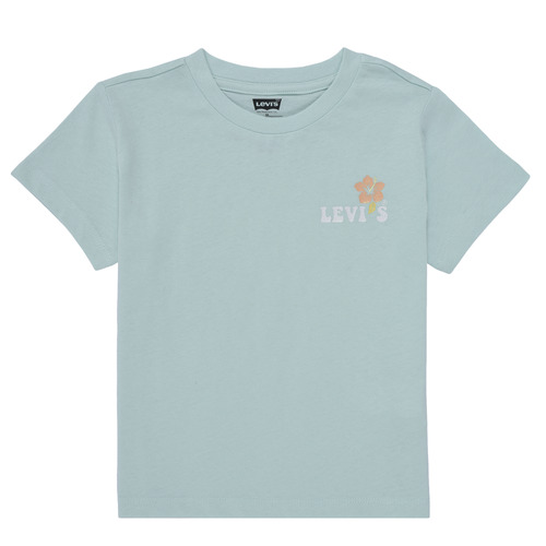 Textil Rapariga Oneal Button-Up Shirt Levi's OCEAN BEACH SS TEE Azul / Pastel / Laranja / Pastel