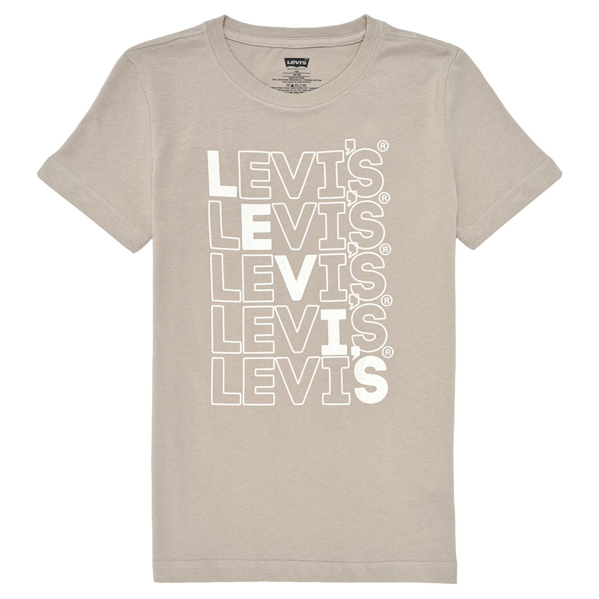 Textil Rapaz T-Shirt lightweight mangas curtas Levi's LEVI'S LOUD TEE Bege