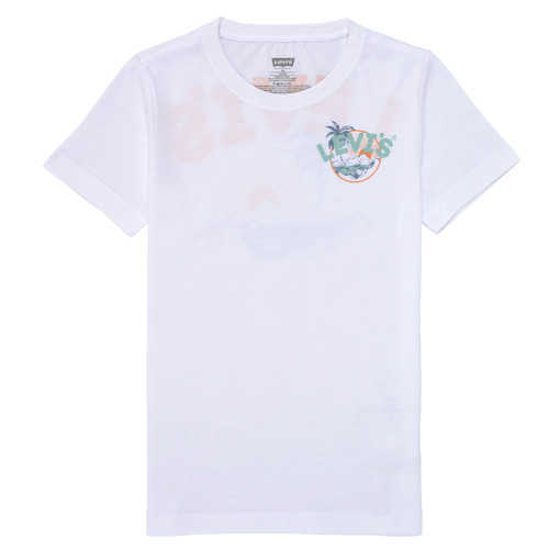 Textil Rapaz T-Shirt mangas curtas Levi's SCENIC SUMMER TEE Multicolor / Branco