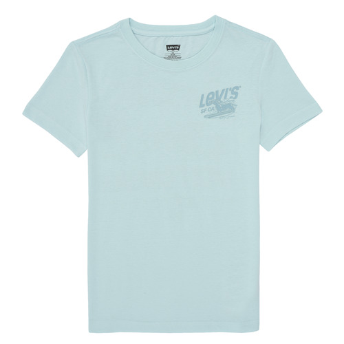 Textil Rapaz T-Shirt mangas curtas Levi's SURFING DACHSHUND TEE Multicolor / Azul