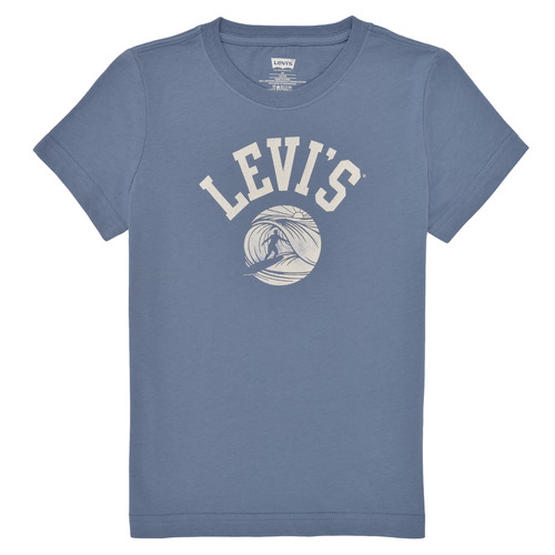 Textil Rapaz T-Shirt mangas Kids Levi's SURFS UP TEE Azul