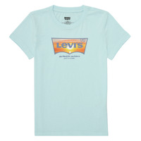 Tepattered Rapaz T-Shirt mangas curtas Levi's SUNSET BATWING TEE Azul / Laranja