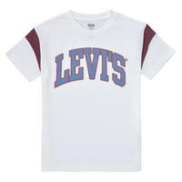 Te7-5 Rapaz T-Shirt mangas curtas Levi's LEVI'S PREP SPORT TEE Branco / Azul / Vermelho