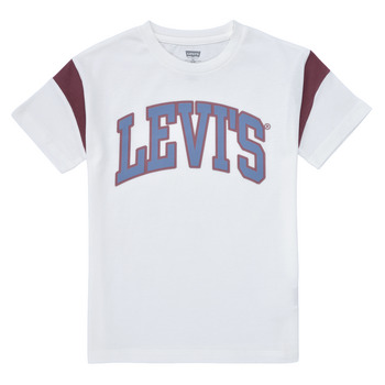 Textil Rapaz As minhas encomendas Levi's LEVI'S PREP SPORT TEE Branco / Azul / Vermelho